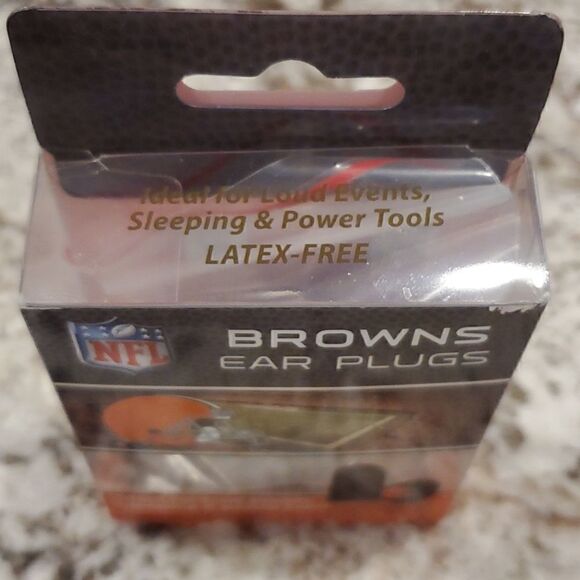 NFL Cleveland Browns Earplugs (6 pairs) - Picture 2 of 3